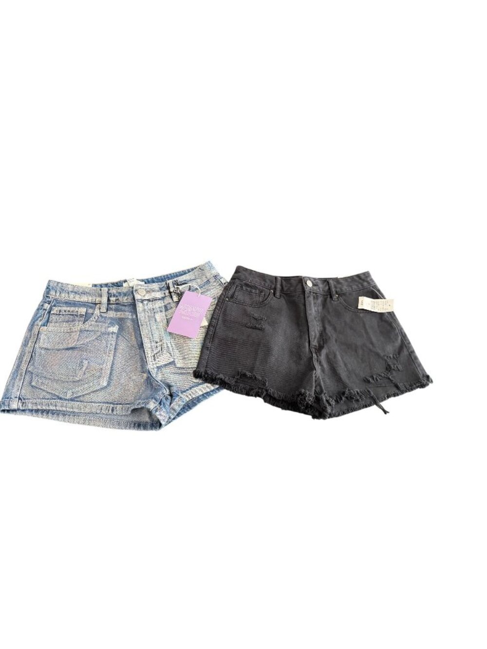 NWT Pac Sun Jean shorts and Forever 21 new shorts size 27- set of 2